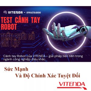 Test Cánh Tay Robot Công Nghiệp Với Phôi Giả Lập Bằng Chất Liệu Gỗ