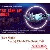 Test Cánh Tay Robot Công Nghiệp Với Phôi Giả Lập Bằng Chất Liệu Gỗ