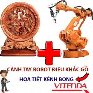 Cánh Tay Robot Điêu Khắc Gỗ – Họa Tiết Kênh Bong